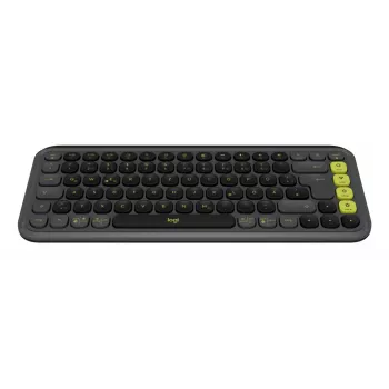 LOGITECH juhtmevaba klaviatuur - Pop Icon Keys - grafiit ja roheline Qwertz saksa