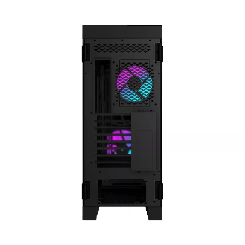 MSI MPG SEKIRA 500X Full Tower Gaming Computer Case 'Must, 3x 200mm ARGB + 1x 200mm + 1x120mm ARGB ventilaatorit, Mystic Light Sync, 8 kanaliga ARGB jaotur, USB Type-C, karastatud klaaspaneelid, E-ATX, ATX, mATX, mini-ITX'