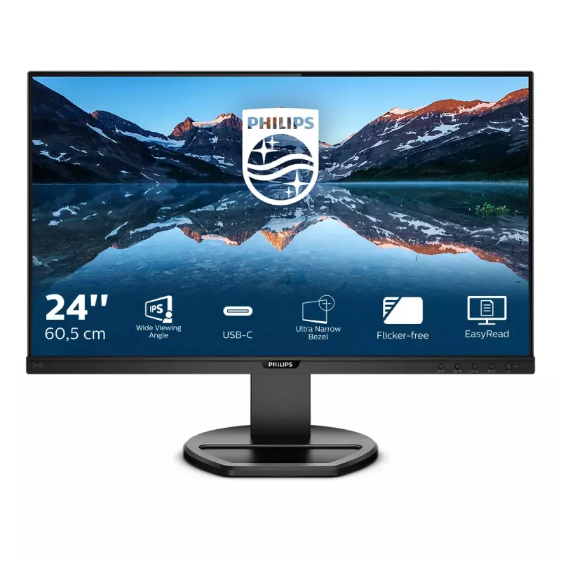 Philips B Line 243B9/00 arvutimonitor 60,5 cm (23,8 tolli) 1920 x 1080 pikslit Full HD LED must