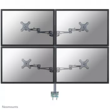 Neomounts FPMA-D935D4 Monitori käsi 10-27 tolli, Klambriga, 6 kg, 25,4 cm (10 tolli), 68,6 cm (27 tolli), 100 x 100 mm, Hõbedane