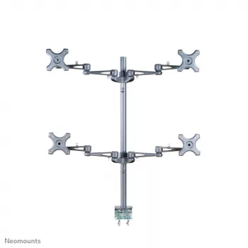 Neomounts FPMA-D935D4 Monitori käsi 10-27 tolli, Klambriga, 6 kg, 25,4 cm (10 tolli), 68,6 cm (27 tolli), 100 x 100 mm, Hõbedane