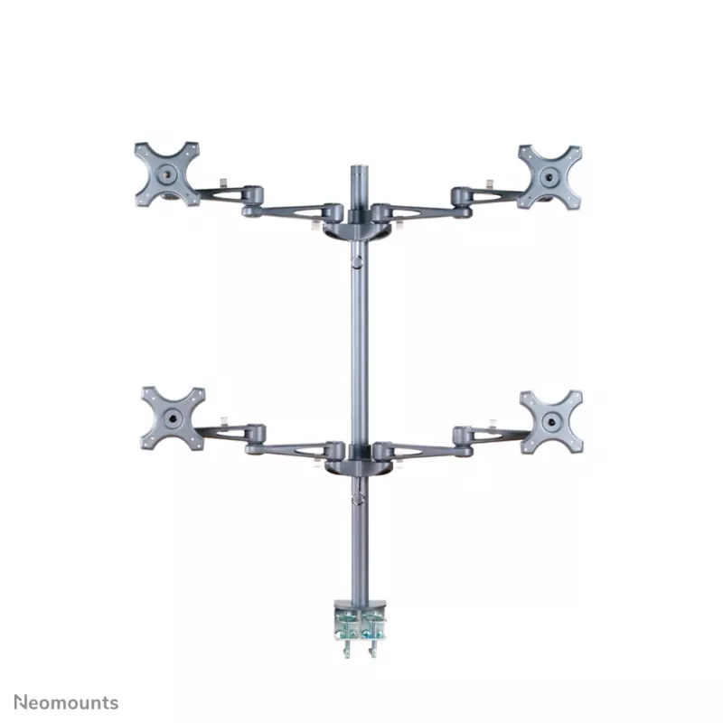 Neomounts FPMA-D935D4 Monitori käsi 10-27 tolli, Klambriga, 6 kg, 25,4 cm (10 tolli), 68,6 cm (27 tolli), 100 x 100 mm, Hõbedane