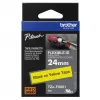 Brother TZE-FX651 sildipael Must kollasel TZ