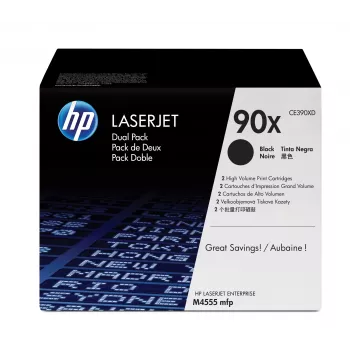 HP 90X 2-pack High Yield Must Originaal LaserJet toonerikassetid