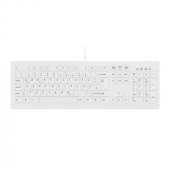 Contour Design Active Key Contour ClassicClean Meditsiiniline klaviatuur eemaldatava kaanega, täissuuruses, juhtmega, valge, DE C8100