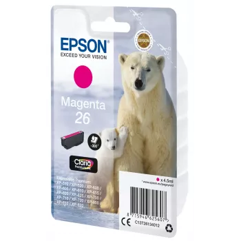 Epson Polar bear üksikpakend magenta 26 Claria Premium tint