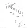 Neomounts FPMA-D960 monitorihoidik 10-30 tolli, klambriga, 10 kg, 25,4 cm (10 tolli), 76,2 cm (30 tolli), 100 x 100 mm, must