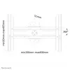 Neomounts LED-WR100Must TV seinakinnitus 37-75 tolli - pööratav