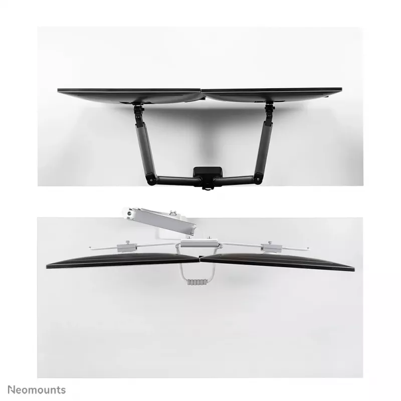 Neomounts DS75-450WH2 Monitori käsi 17-32 tolli - gaasivedru - Topfix - 180°-piirik