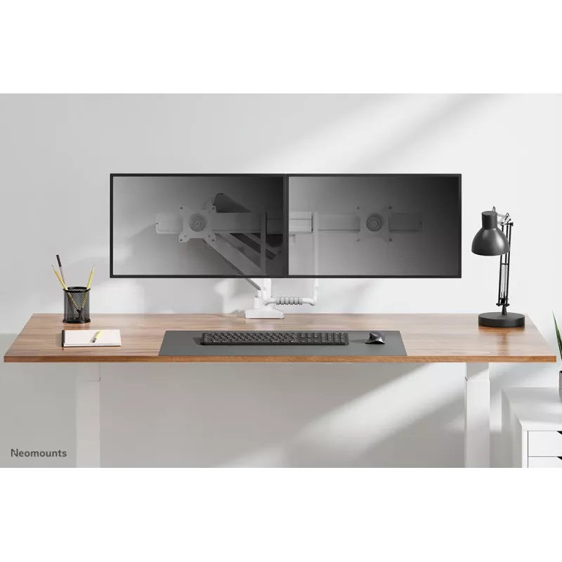 Neomounts DS75-450WH2 Monitori käsi 17-32 tolli - gaasivedru - Topfix - 180°-piirik