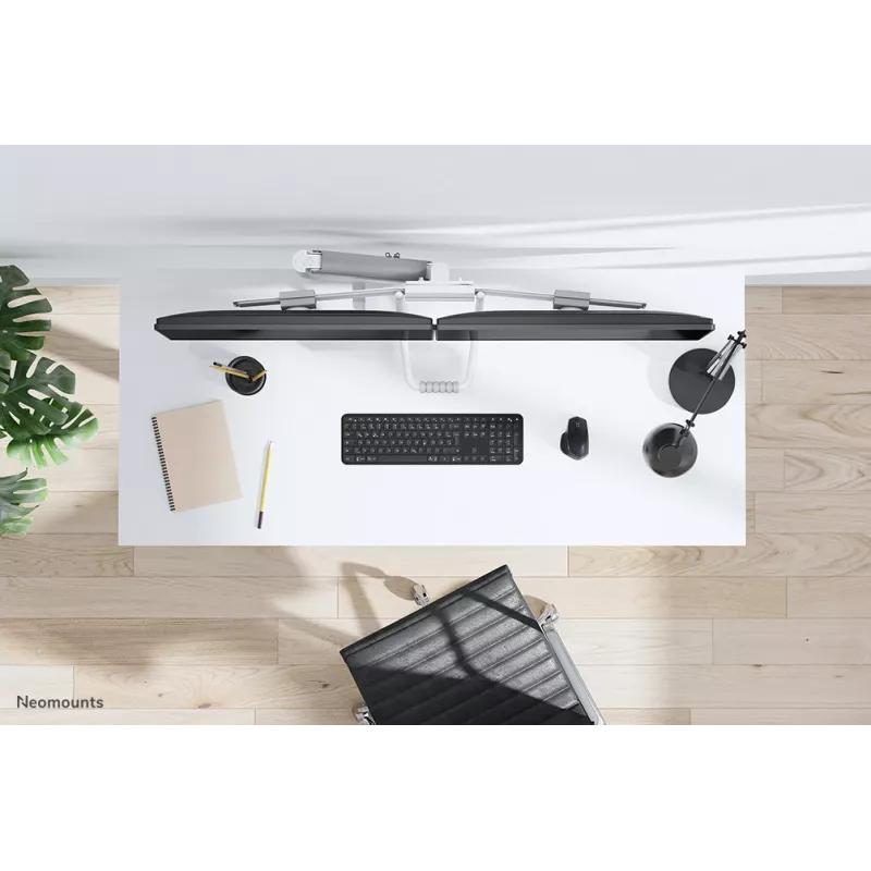 Neomounts DS75-450WH2 Monitori käsi 17-32 tolli - gaasivedru - Topfix - 180°-piirik