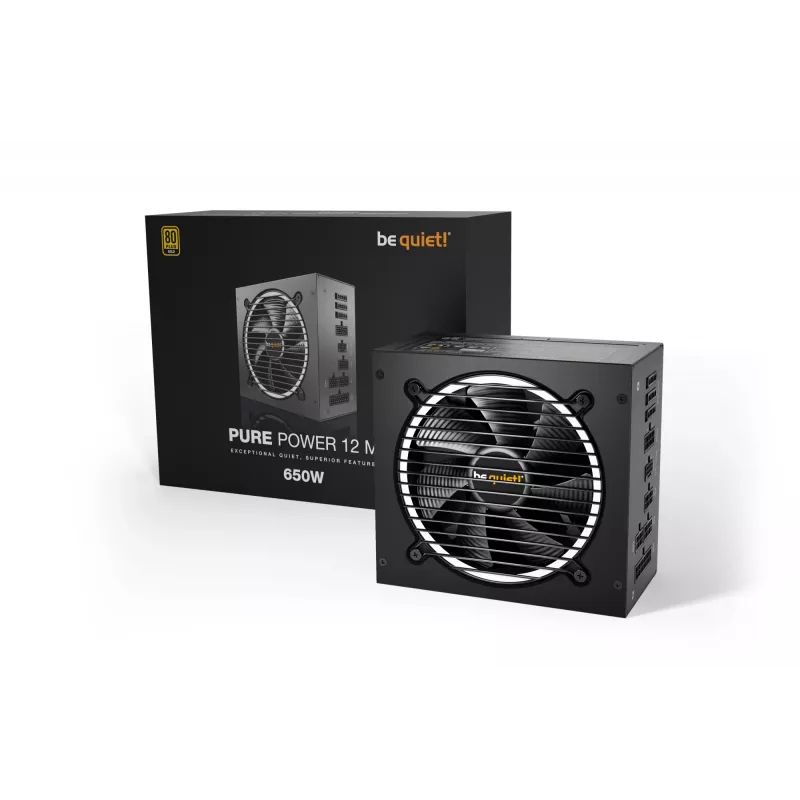 be quiet Pure Power 12 M toiteplokk 650 W 20+4 pin ATX ATX must