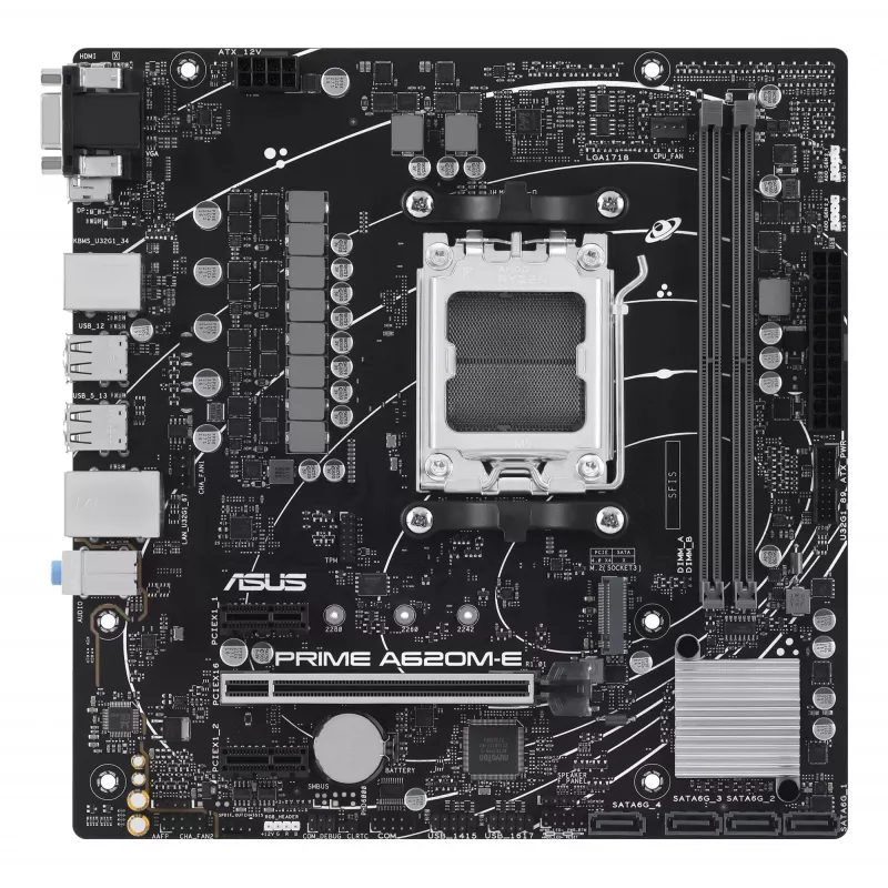 Emaplaat ASUS PRIME A620M-E-CSM AMD A620 pesa AM5 micro ATX