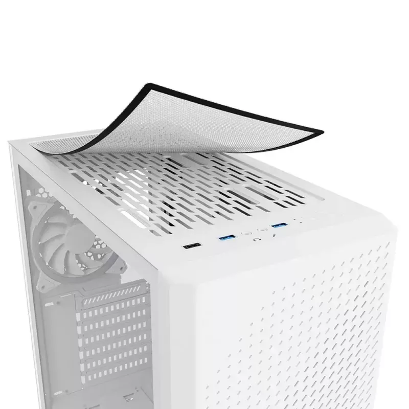PC-korpus Sharkoon VS9 RGB Midi Tower valge