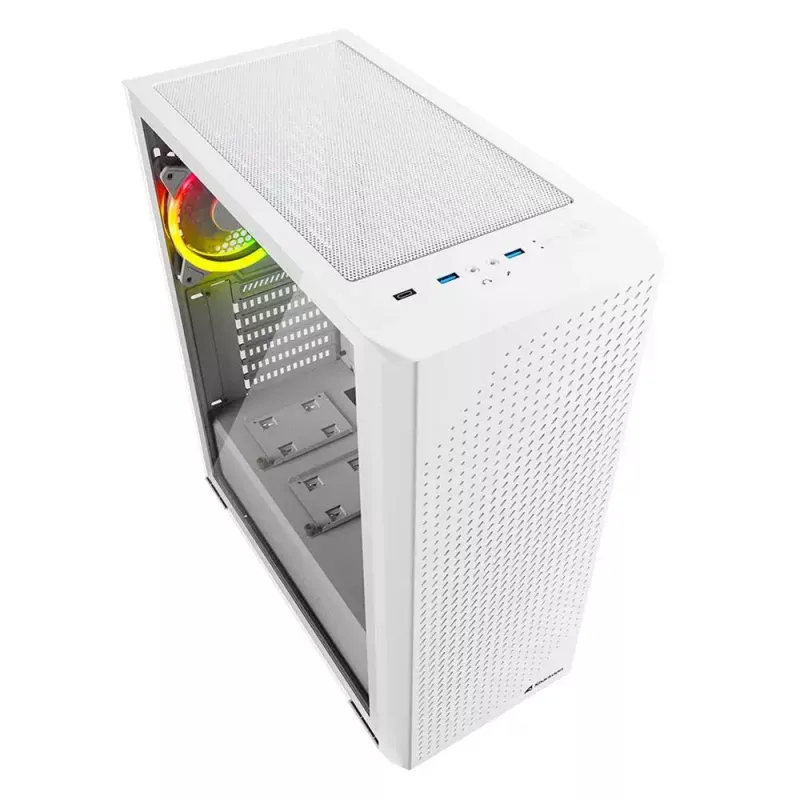 PC-korpus Sharkoon VS9 RGB Midi Tower valge