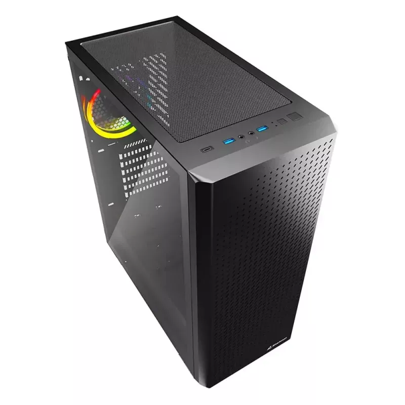 PC-korpus Sharkoon VS9 RGB Midi Tower Must