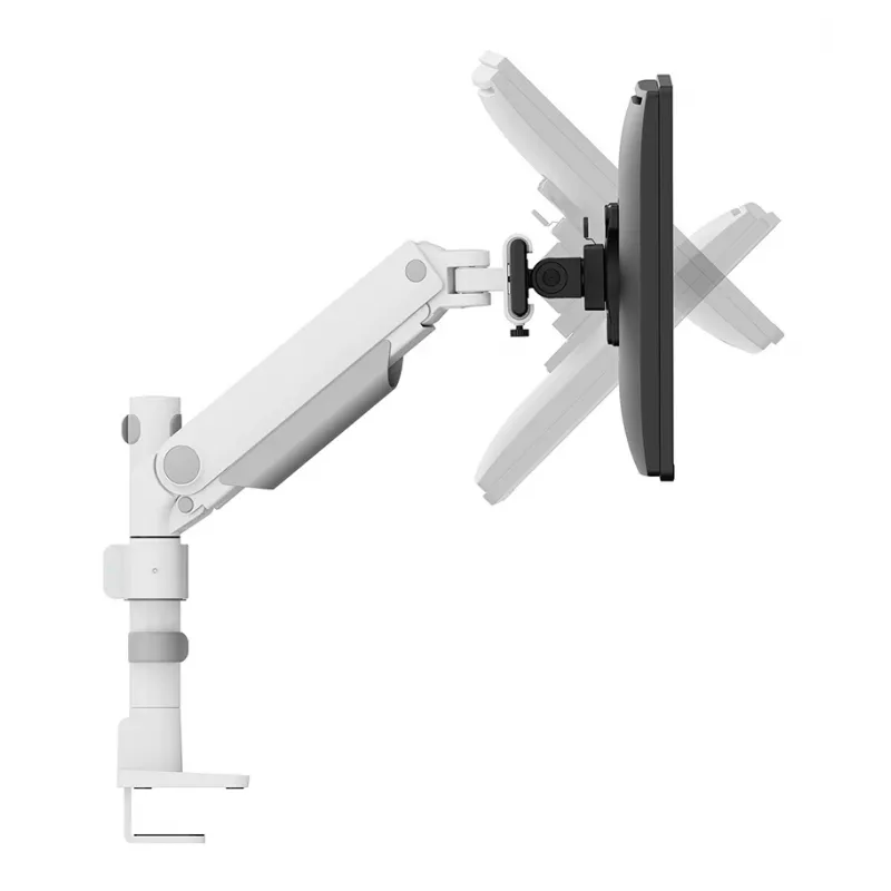 Neomounts DS65S-950WH2 Monitori käsi 24-34 tolli - gaasivedru - Topfix - mitmekülgselt reguleeritav - 180°-piirik