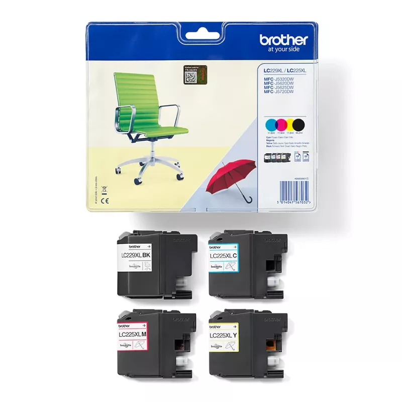Brother LC-229XLVALBP tindikassett 4 tk Originaal must, tsüaan, magenta, kollane