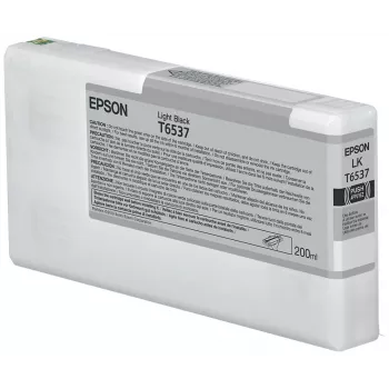 Epson T6537 hele must tindikassett (200 ml), Hele must, Pigmenttint, 200 ml, 1 tk