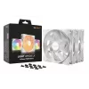 bequiet! LIGHT WINGS LX 140mm PWM 3-Pack White — 140×25 mm ventilaatorid, 1200 RPM, 95 m³/h, RGB LED-id