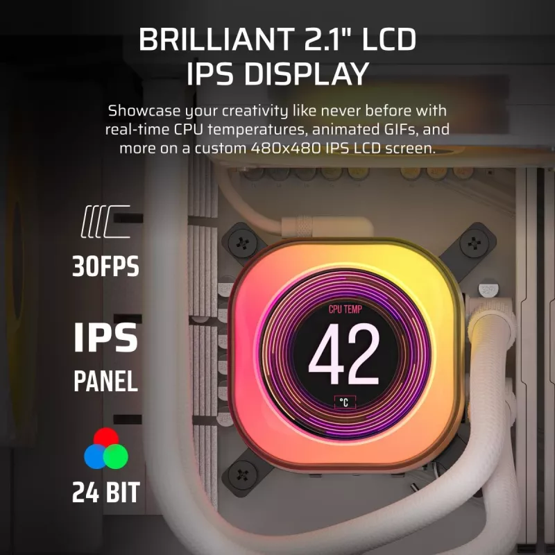 CORSAIR CPU jahuti - Icue Link Titan 360 Rx LCD vedelikjahutusega jahuti