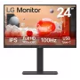 LG 24BA650 arvutimonitor 60,5 cm (23,8 tolli) 1920 x 1080 pikslit Full HD LED must