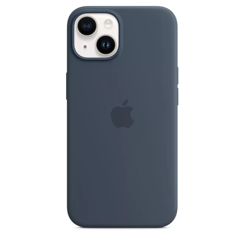 APPLE iPhone 14 - Silikoonümbris MagSafe'iga - Tormisinine