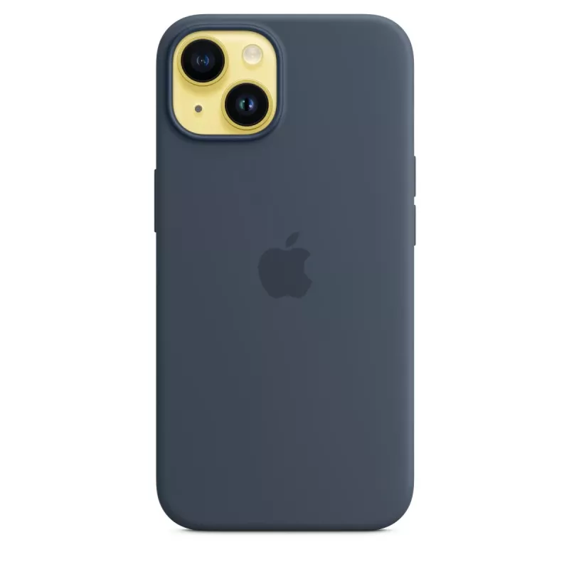 APPLE iPhone 14 - Silikoonümbris MagSafe'iga - Tormisinine