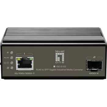 LevelOne IGC-0102 võrgumeediumimuundur 1000 Mbit/s must