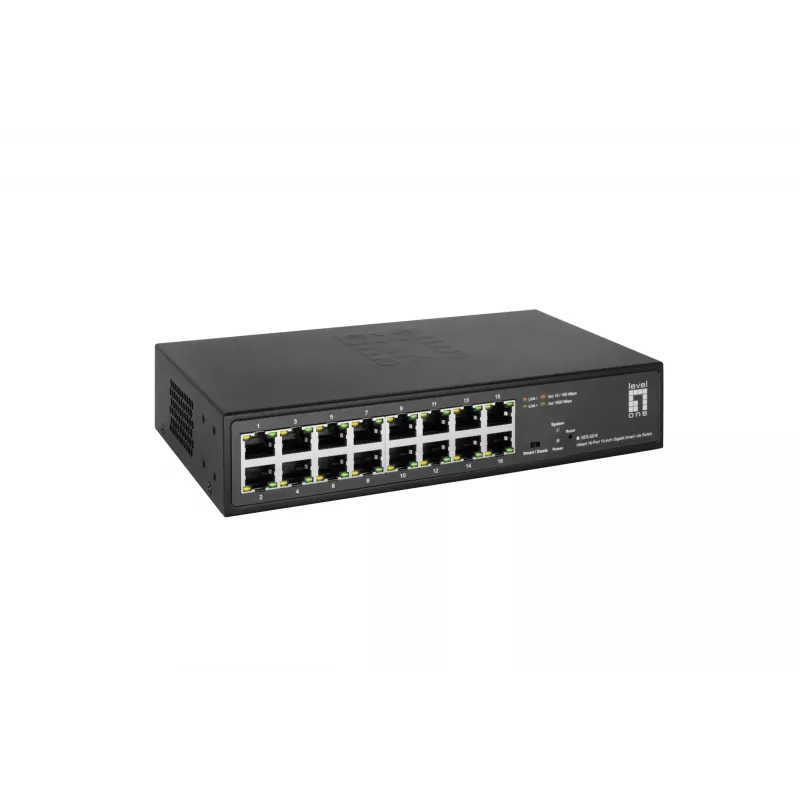Hallatav lüliti LevelOne Hilbert 10” 16-port Gigabit Smart Lite Switch