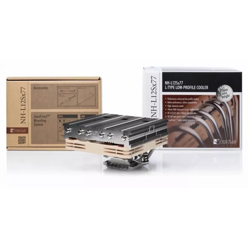 Jahutusradiaator Noctua NH-L12SX77 12 cm Beež Nikkel 450-1850 RPM