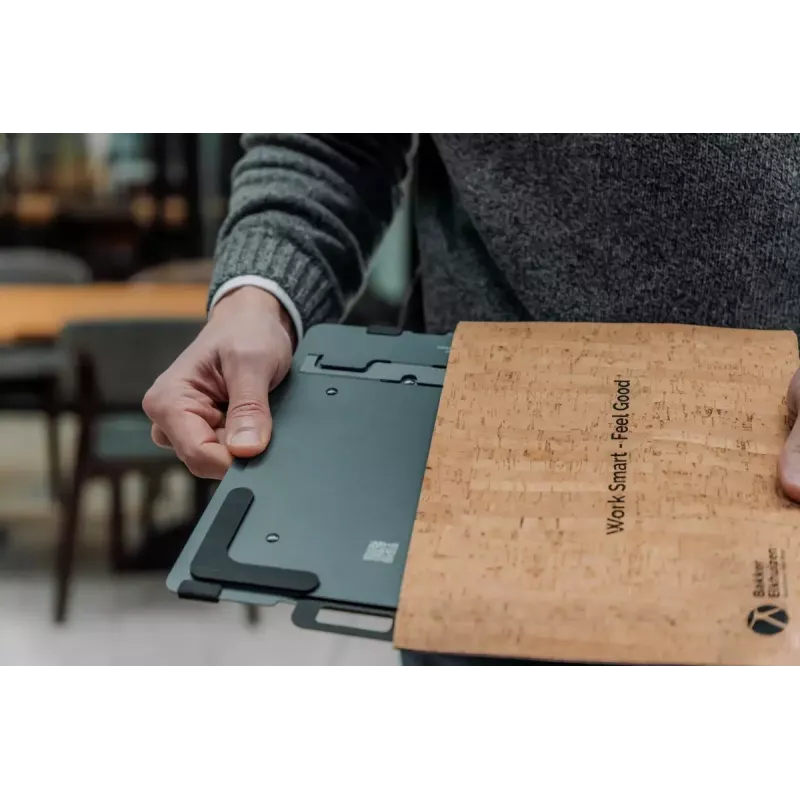 Sülearvuti alus BakkerElkhuizen FlexTop 170 Must Tumehall Alumiinium Kumm Teras