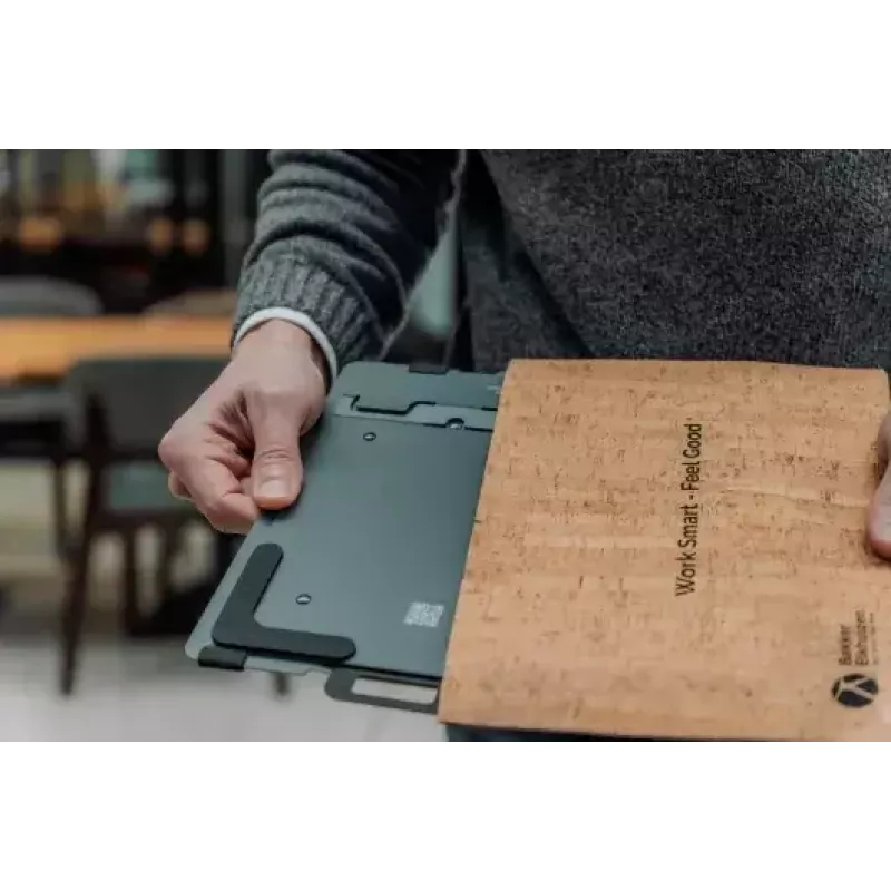 Sülearvuti alus BakkerElkhuizen FlexTop 170 Must Tumehall Alumiinium Kumm Teras