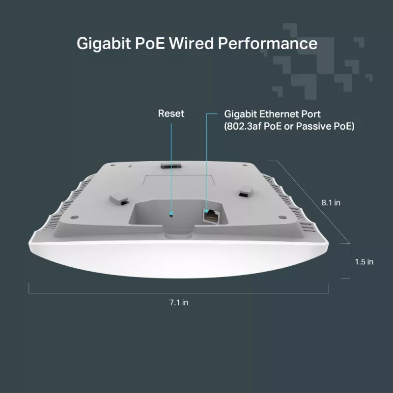 TP-Link FESTA F52 traadita pääsupunkt 867 Mbit/s Valge Power over Ethernet (PoE)