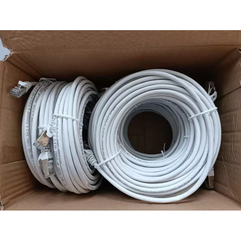 Equip Cat.6 S/FTP paigalduskaabel, 10,0 m, valge, 9 tk/komplekt