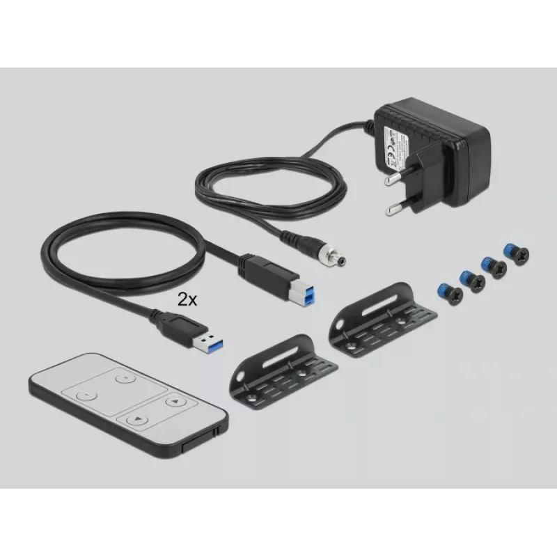 DELOCK DisplayPort 1.4 KVM-lüliti 8K 30Hz USB 3.0 + Audio