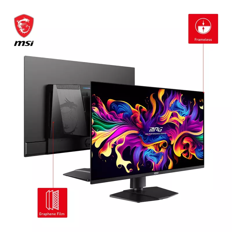 MSI MPG 321URXDE QD-OLED arvutimonitor 80 cm (31,5 tolli) 3840 x 2160 pikslit 4K Ultra HD must