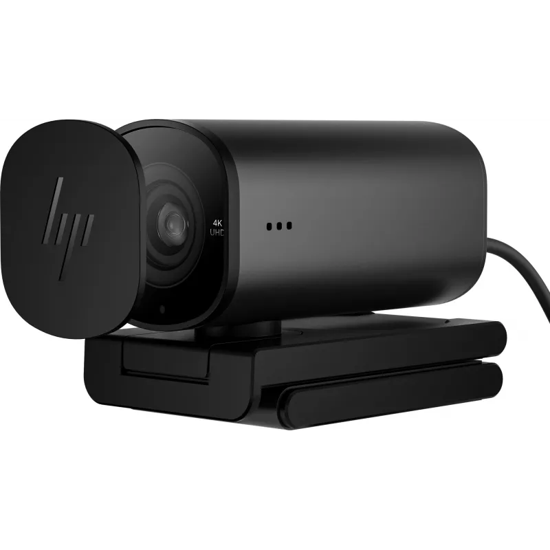 HP 965 4K voogedastuse veebikaamera, 8 MP, 3840 x 2160 pikslit, Full HD, 60 kaadrit sekundis, 1280x720@30fps, 1280x720@60fps, 1920x1080@30fps, 1920x1080@60fps, 3840x2160@30fps, USB