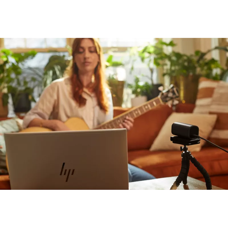 HP 965 4K voogedastuse veebikaamera, 8 MP, 3840 x 2160 pikslit, Full HD, 60 kaadrit sekundis, 1280x720@30fps, 1280x720@60fps, 1920x1080@30fps, 1920x1080@60fps, 3840x2160@30fps, USB