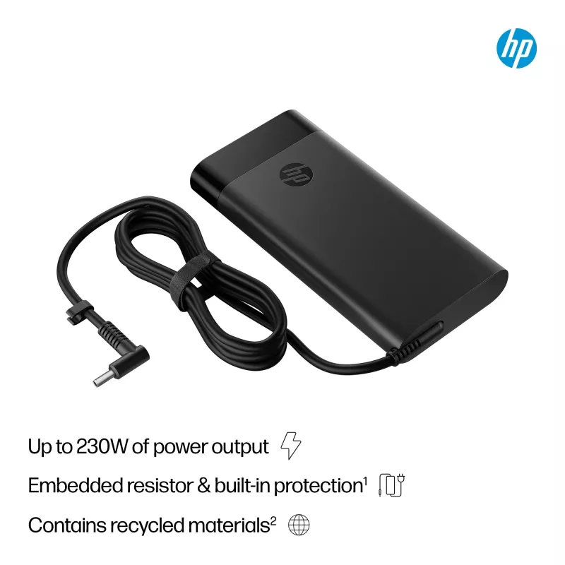 HP 230W Smart AC Adapter, sülearvuti, sisetingimustes, 115 V, 47–63 Hz, 230 W, 19,5 V