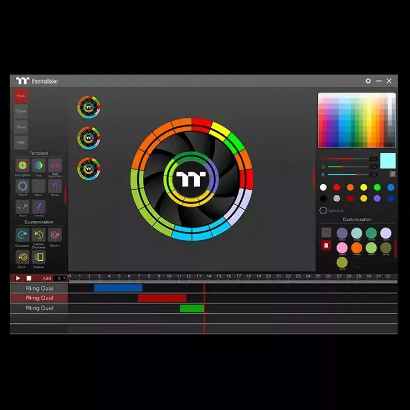 Ventilaator Thermaltake Riing Quad 12 RGB