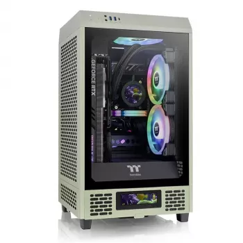 PC-korpus Thermaltake Tower 200 Mini Tower roheline