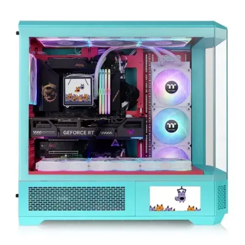 Full Tower Case Thermaltake CA-11H-00FLWN-00 Mint Colour PS2 tugi