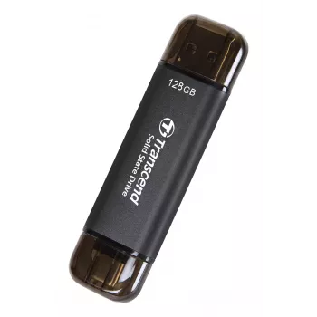 TRANSCEND Esd310c - 128GB kaasaskantav SSD - USB Type-A / USB USB-C
