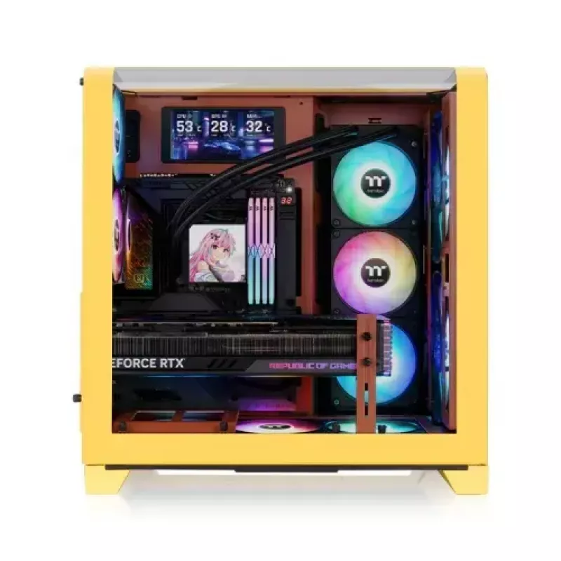 Midi Tower Case Thermaltake CA-11F-00MMWN-00 Caramel PS2 Support 120-200mm Fans