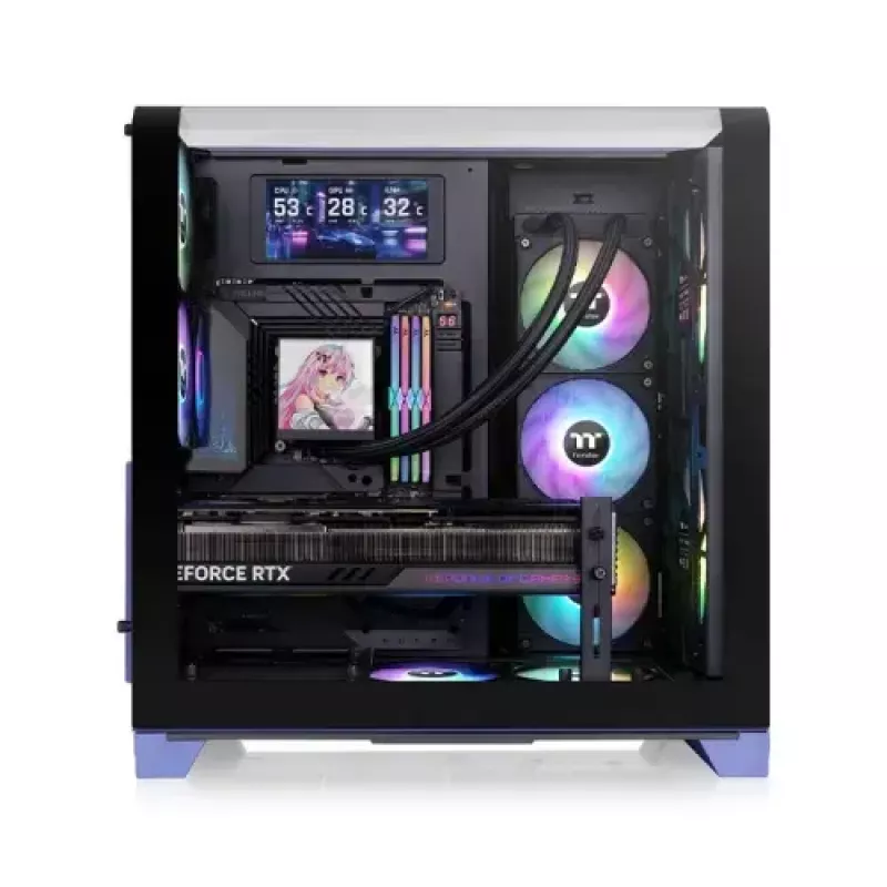 Arvutikorpus Thermaltake CA-11F-00MNWN-00 Midi Tower Blue PS2 tugi