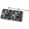 THERMALTAKE PC jahutusventilaator - CT120 - 12cm - Must - 2 tk pakend
