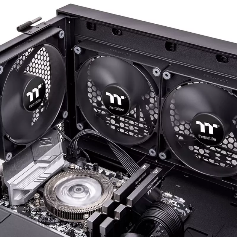 THERMALTAKE PC jahutusventilaator - CT120 - 12cm - Must - 2 tk pakend