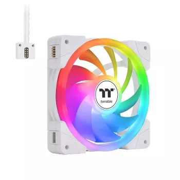 THERMALTAKE PC jahutusventilaator - SWAFAN EX12 ARGB Sync TT Premium Edition - 12 cm - valge - 3 tk pakend