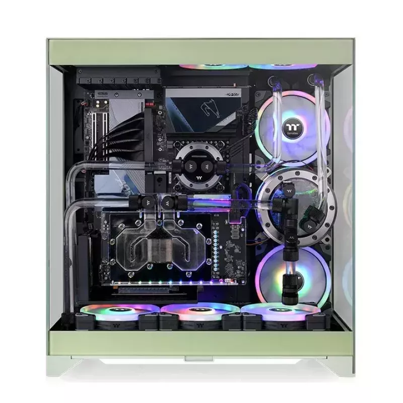 Arvuti korpus Thermaltake CTE E550 TG Midi Tower Roheline